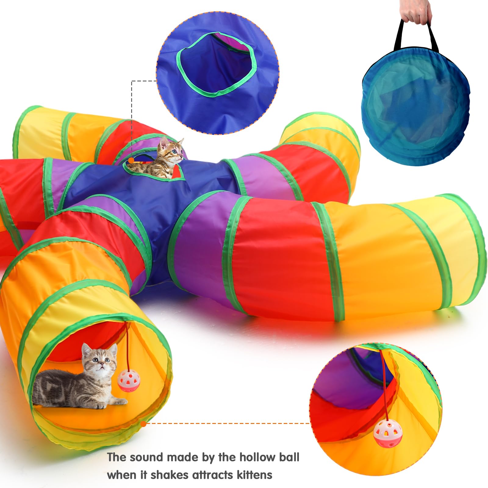Poen cat toy small bell teaser sparks curiosity and short bursts of activity.