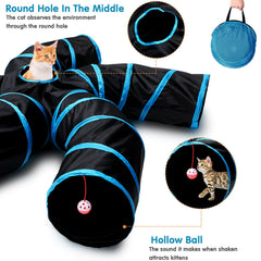 Poen cat toy wrinkle ball with crinkle sound for interactive play