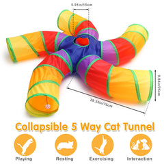 Poen cat tunnel entrances provide safe hiding spots to observe surroundings.