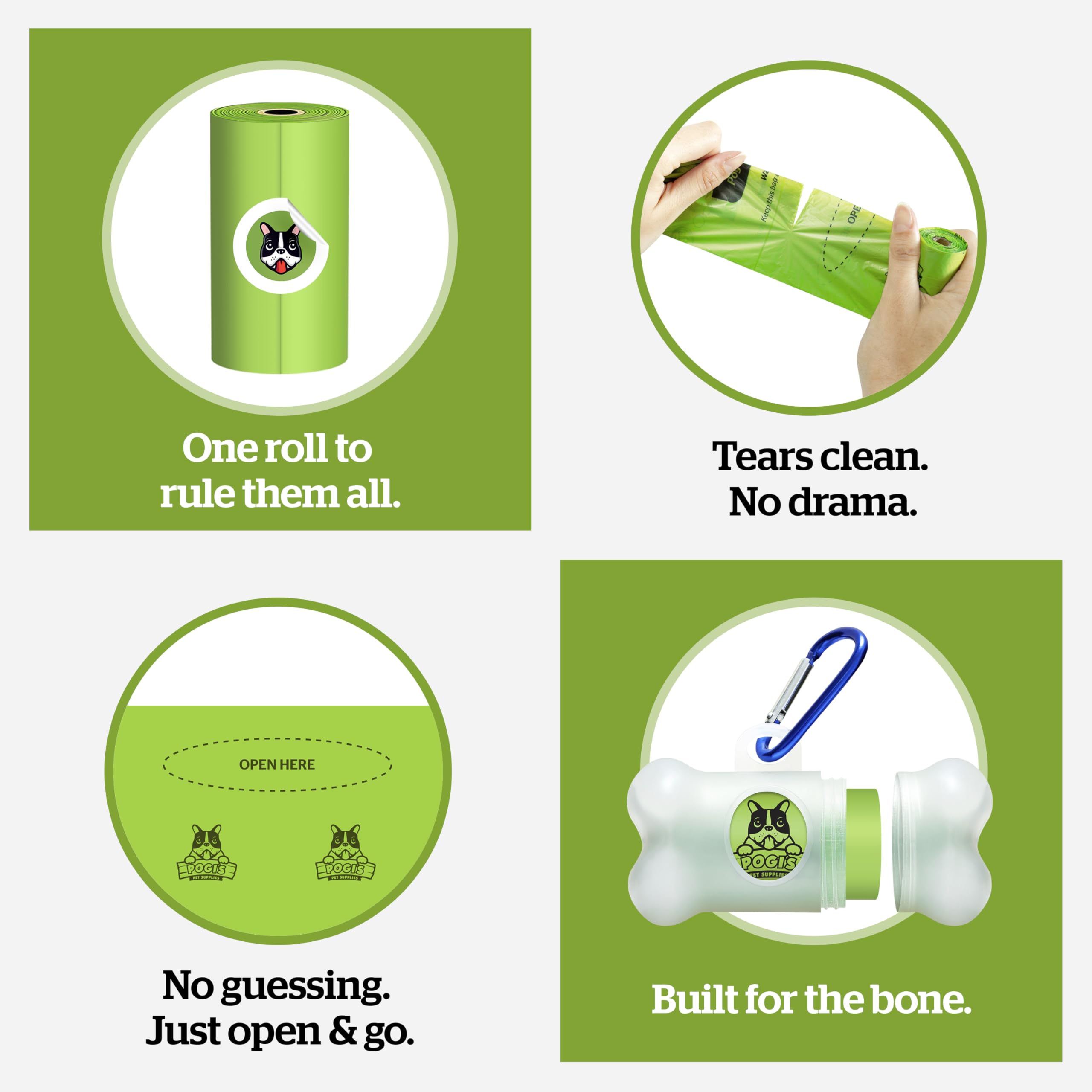 Pogi's Dog Poop Bags enable reliable backyard cleanup with sturdy containment