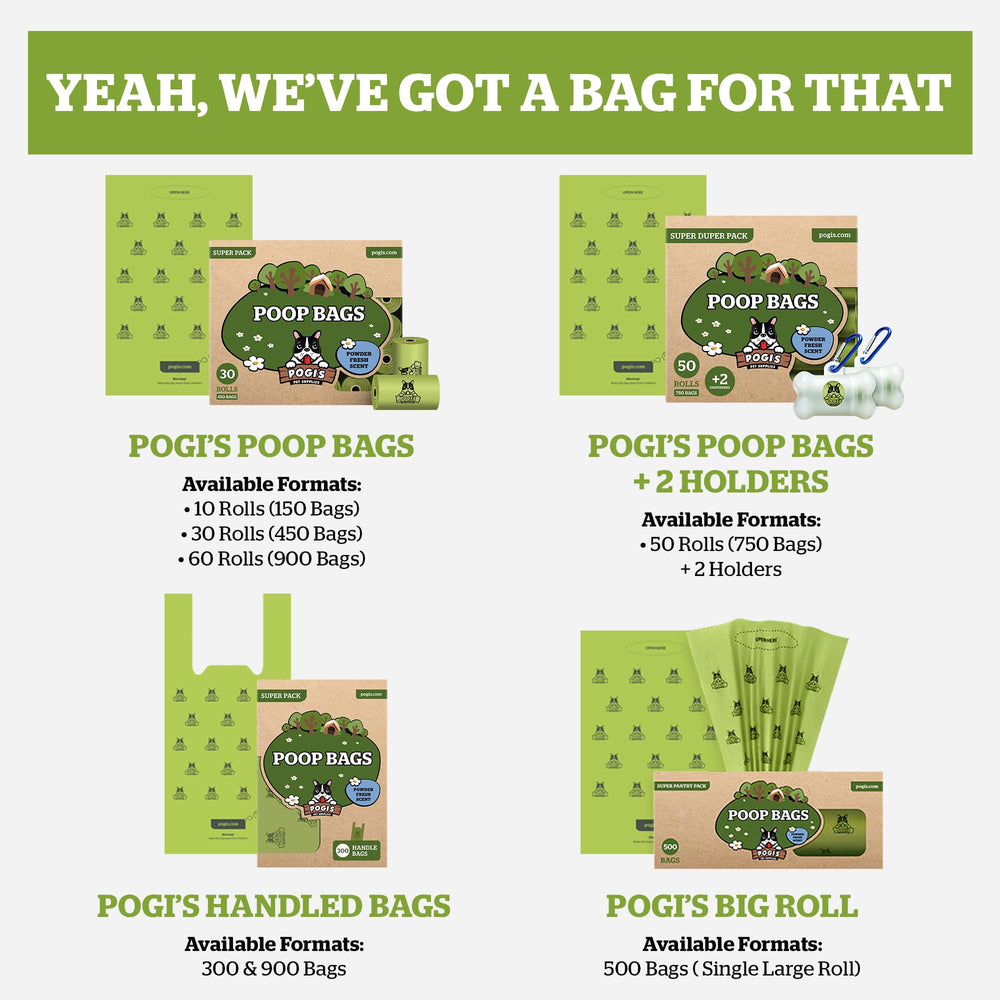 Pogi's extra-thick bags handle big messes confidently.