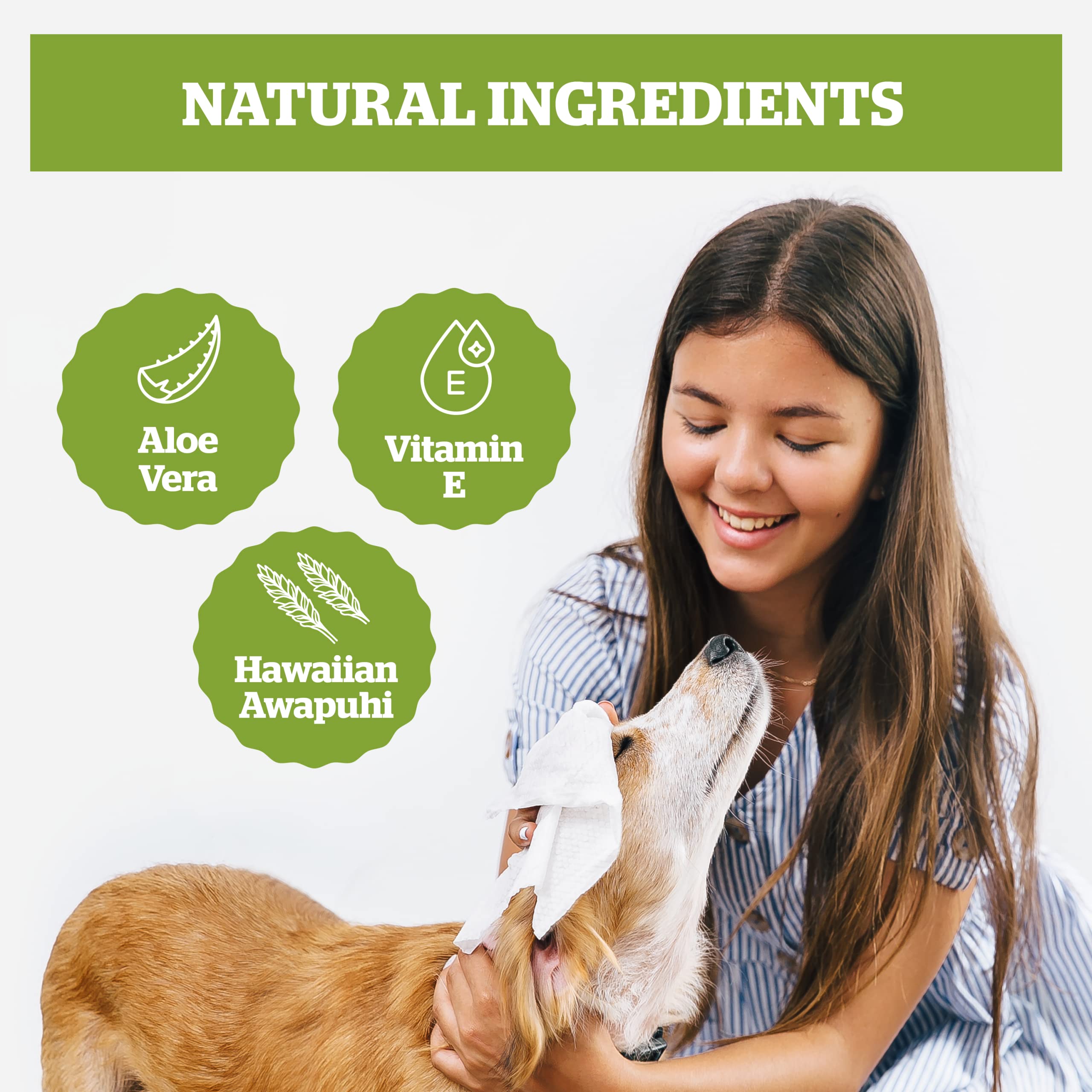 Pogi's toallitas para perro, aroma té verde que refresca