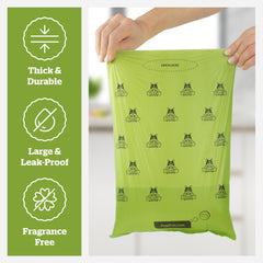 Pogi's unscented bags minimize odors during cleanup after playtime.