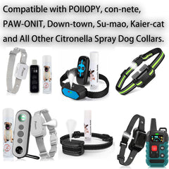 POIIOPY citronella refill compatible with multiple dog collars for humane training