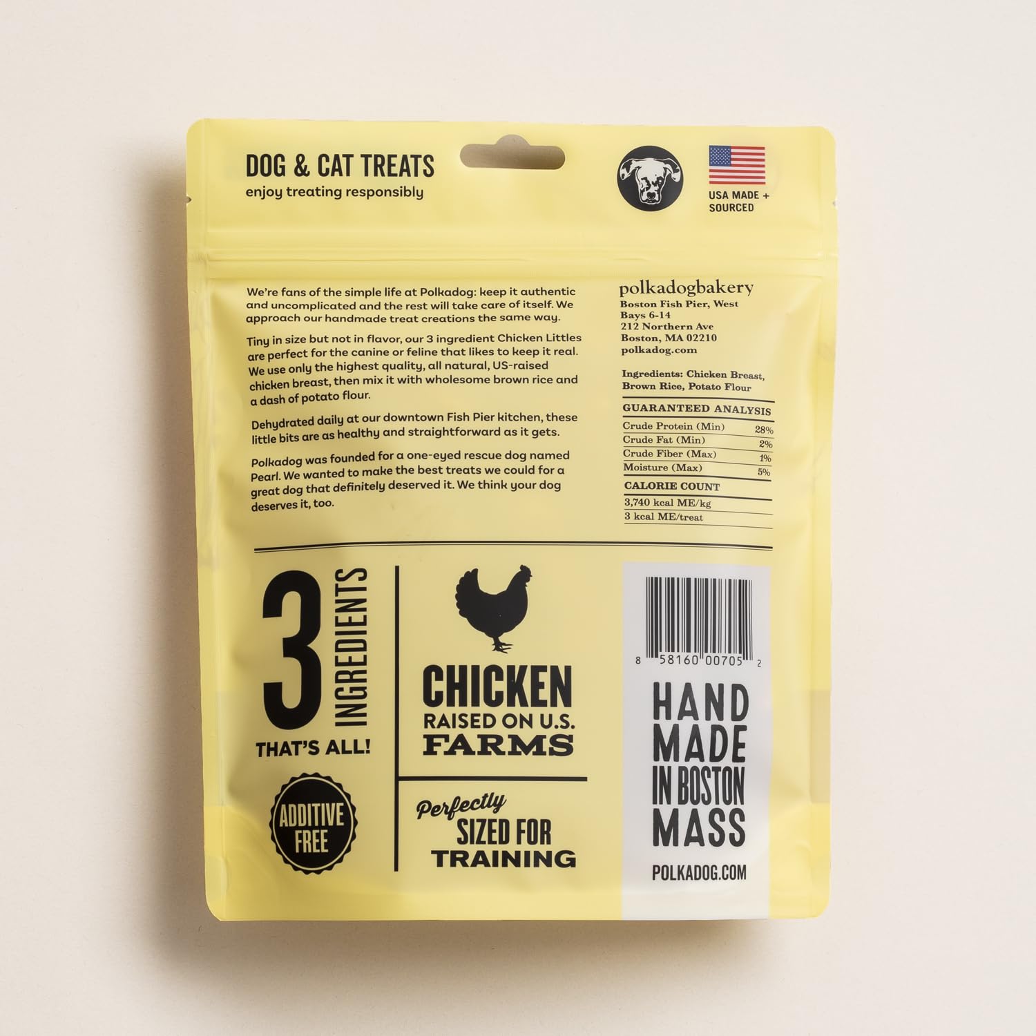 Polkadog Chicken Littles premio diario para perros