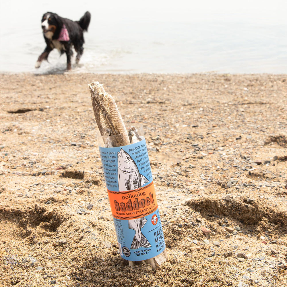 Polkadog High-protein-reward image shows protein-packed treats for dogs.