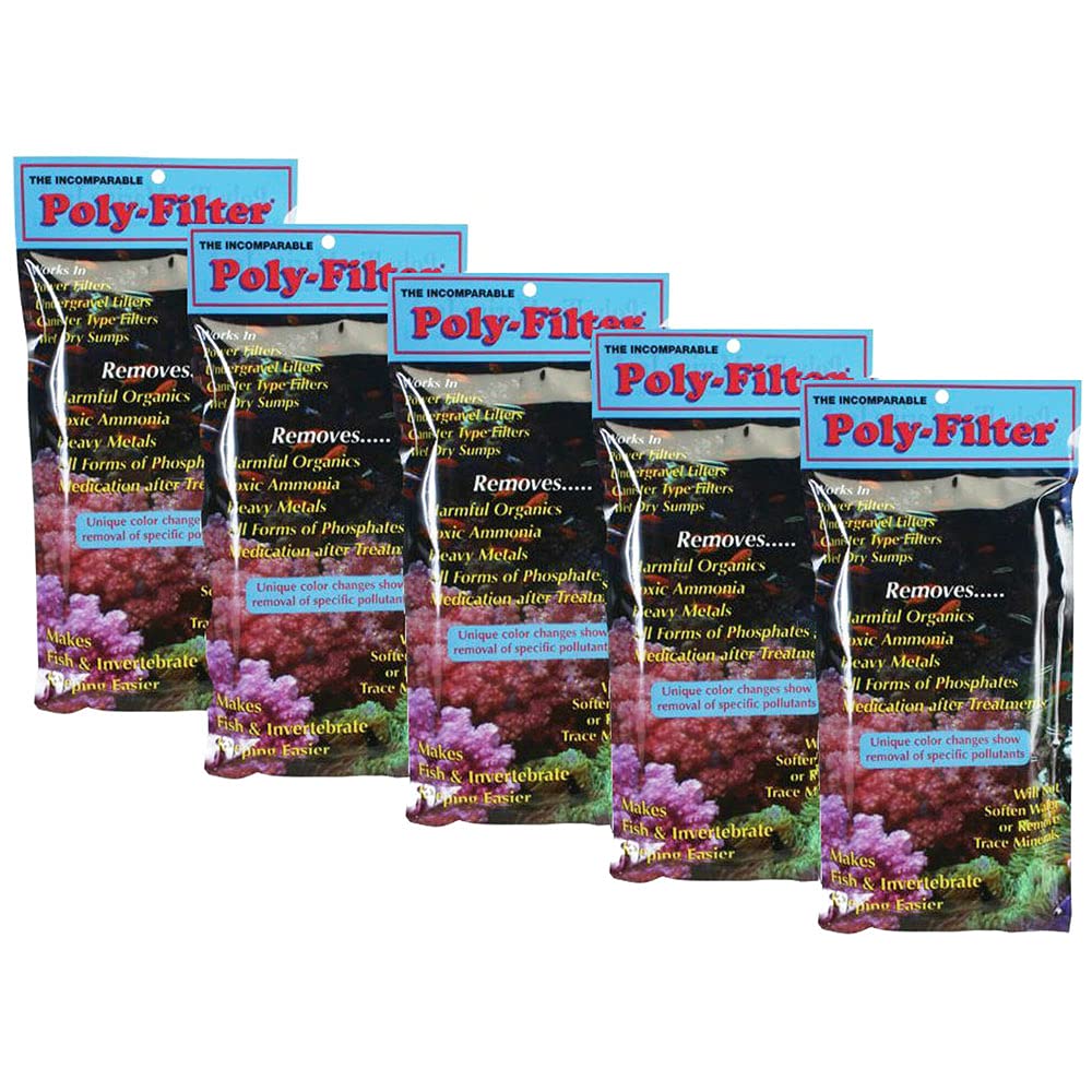 Poly-Bio-Marine Poly Filter Pad 4x8 maintains clean filtration for freshwater and saltwater tanks.