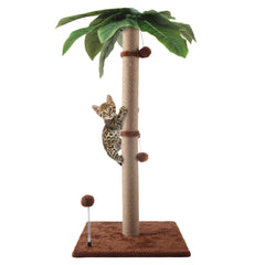 Pomesea cat scratching post 34-inch tall, sturdy for energetic indoor cats.