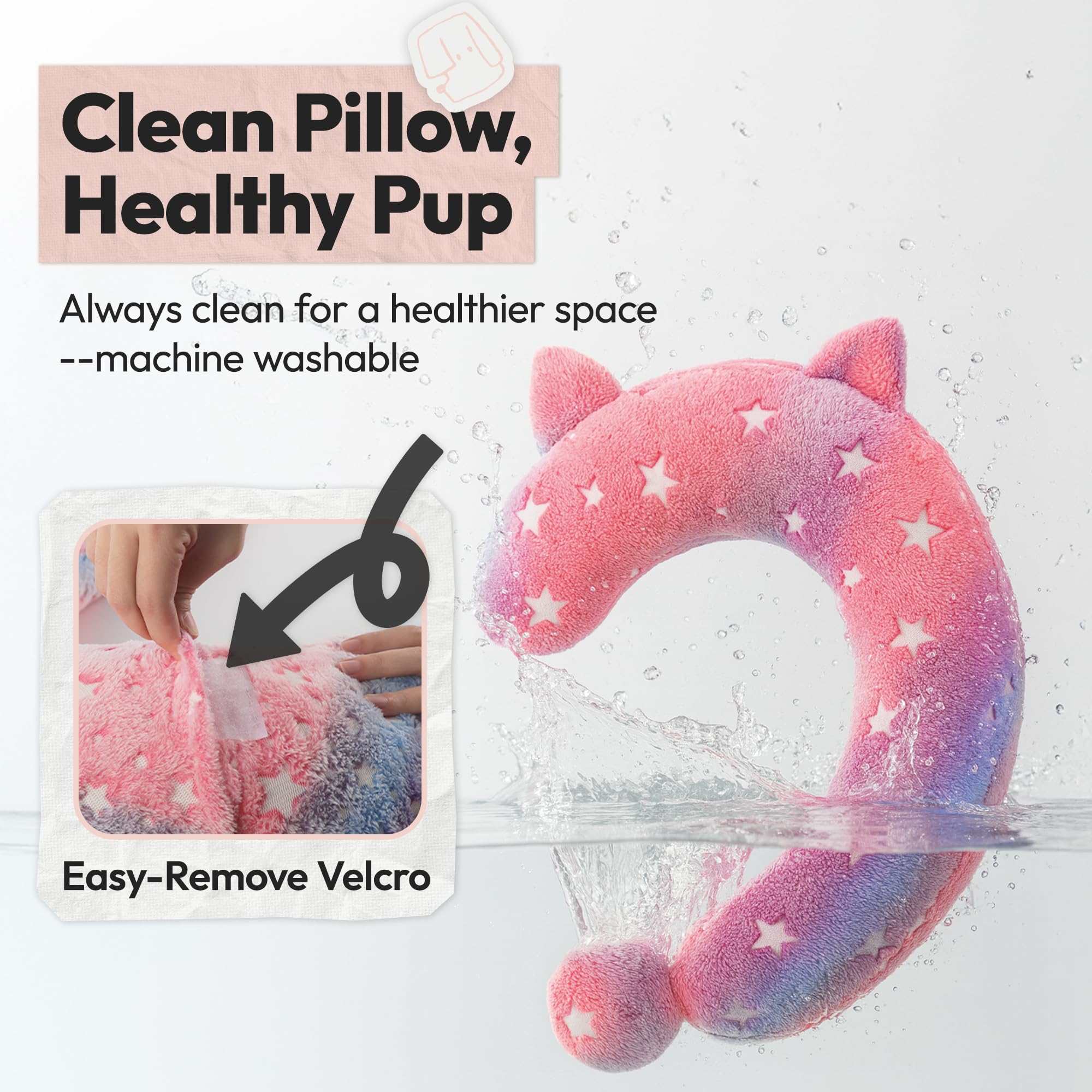 POMESEA cozy body pillow gift idea for dogs, kids, or adults