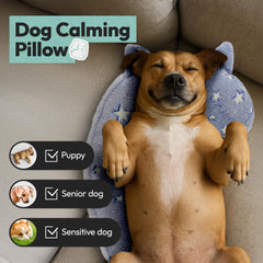 POMESEA Dog-calming-pillow question-mark shape demonstrates ergonomic neck support.