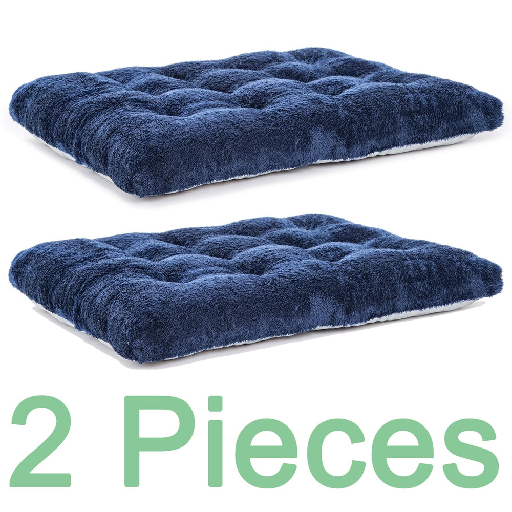POMIU 2-pack navy side view showing dual-bed setup for pets