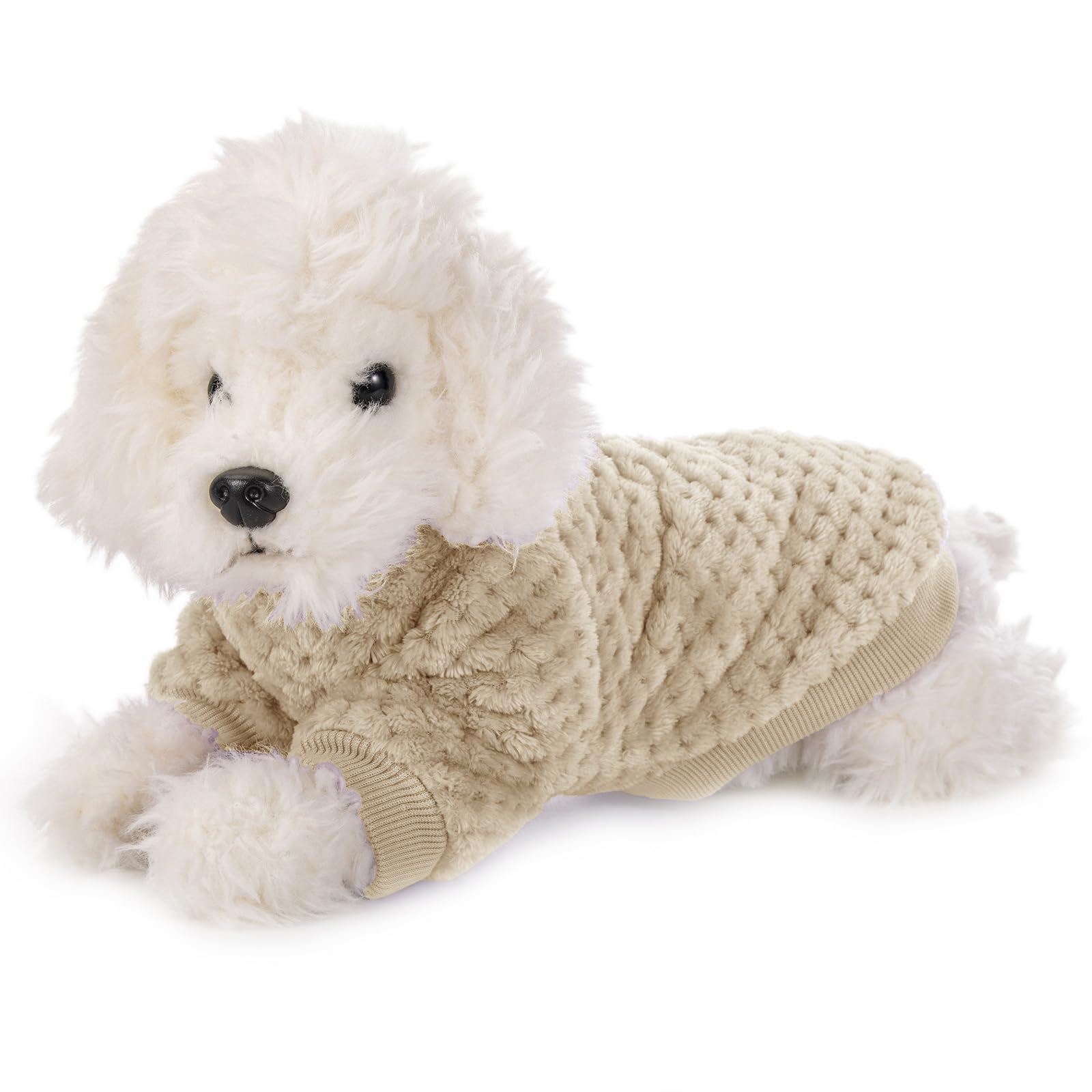 POMIU dog sweater soft-flannel fabric gentle on skin year-round