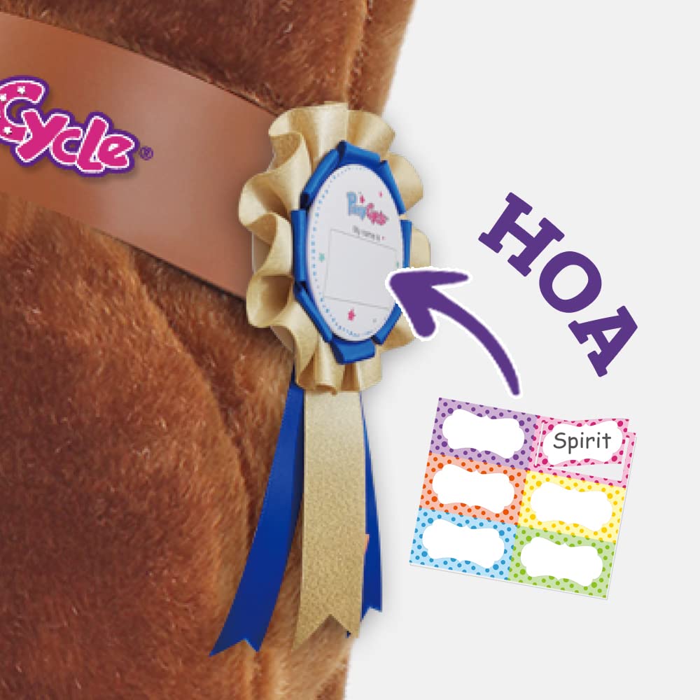 PonyCycle stickers and name tag set personalize your pony companion.
