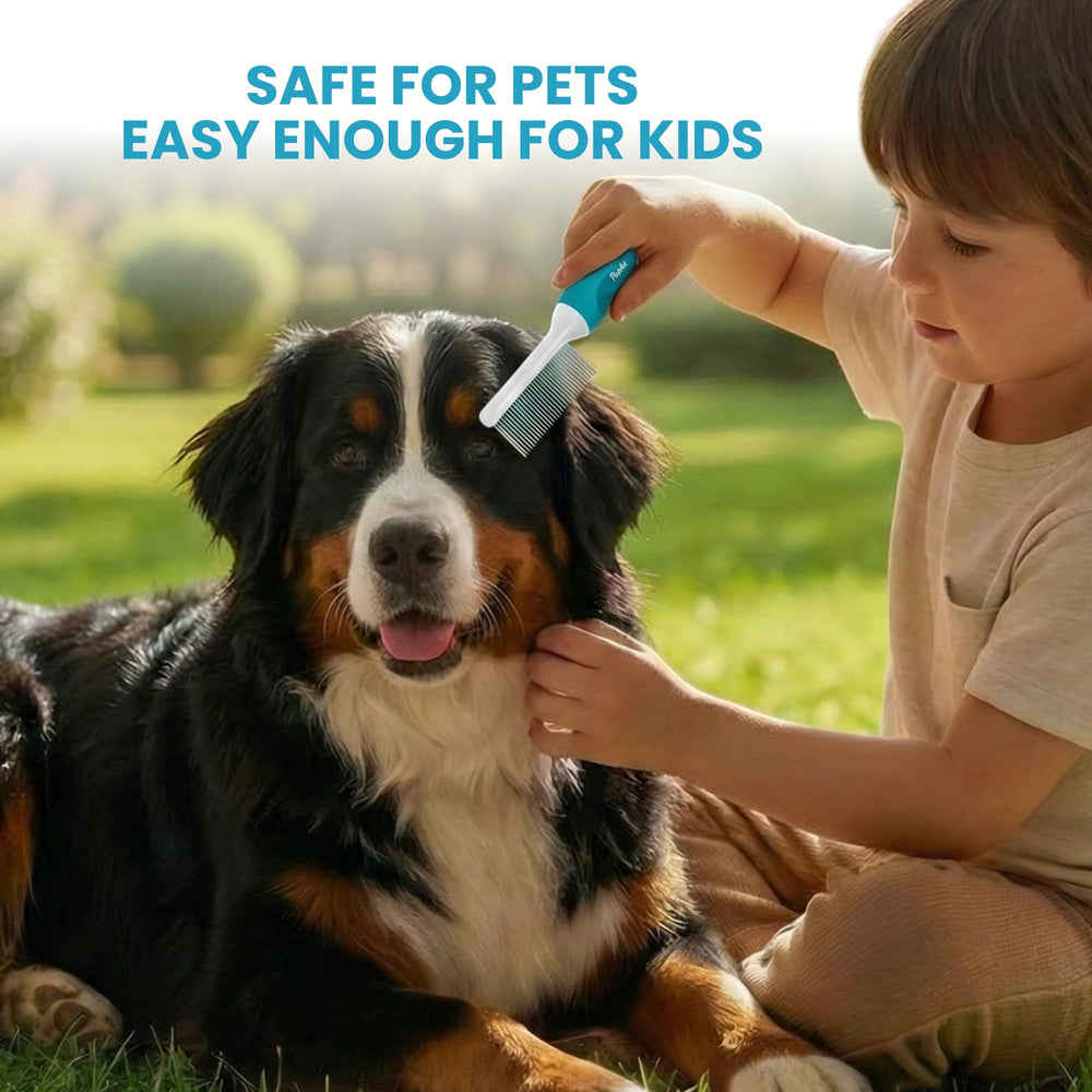 POODLIE 2-in-1 detangler comb saves time during grooming sessions.