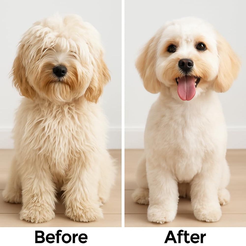 POODLIE uso seguro en cara y patas para grooming cómodo.