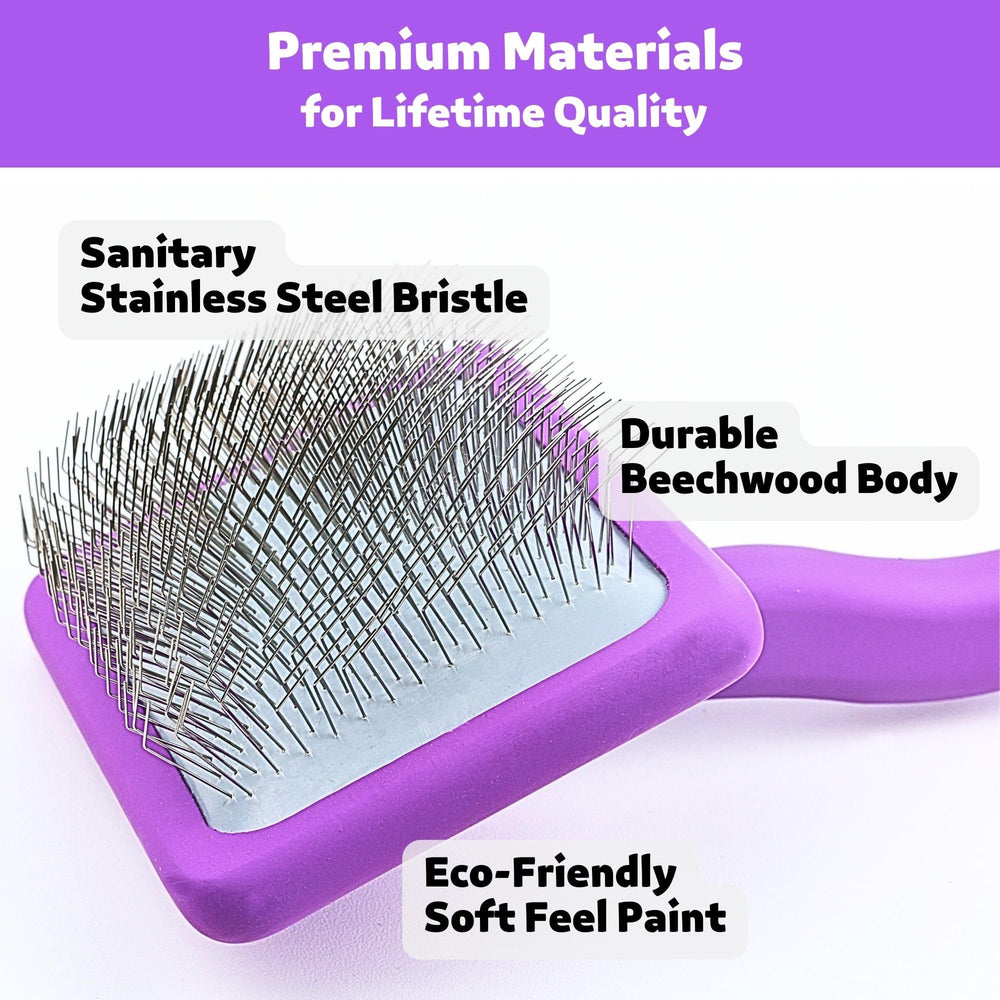 Poodoodle purple packaging showcases quick-start grooming and benefits.