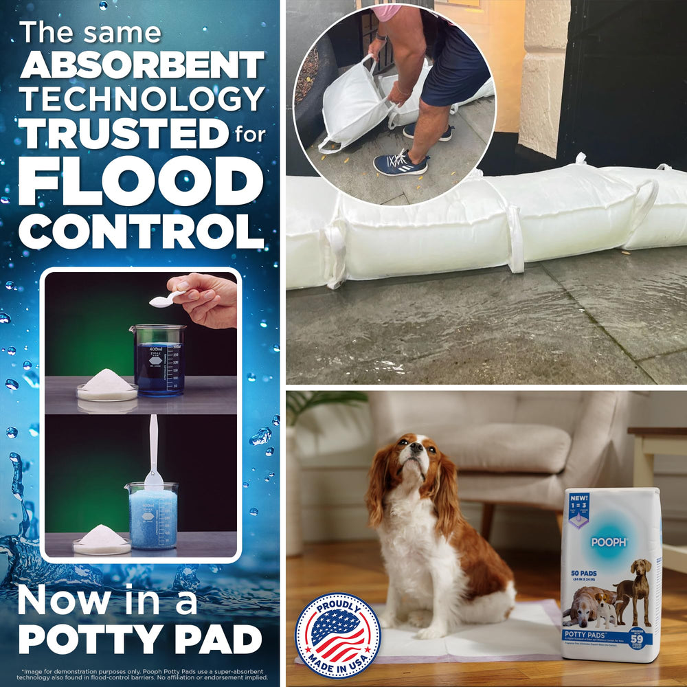 POOPH Potty Pads no-tracking design minimizes mess across rooms