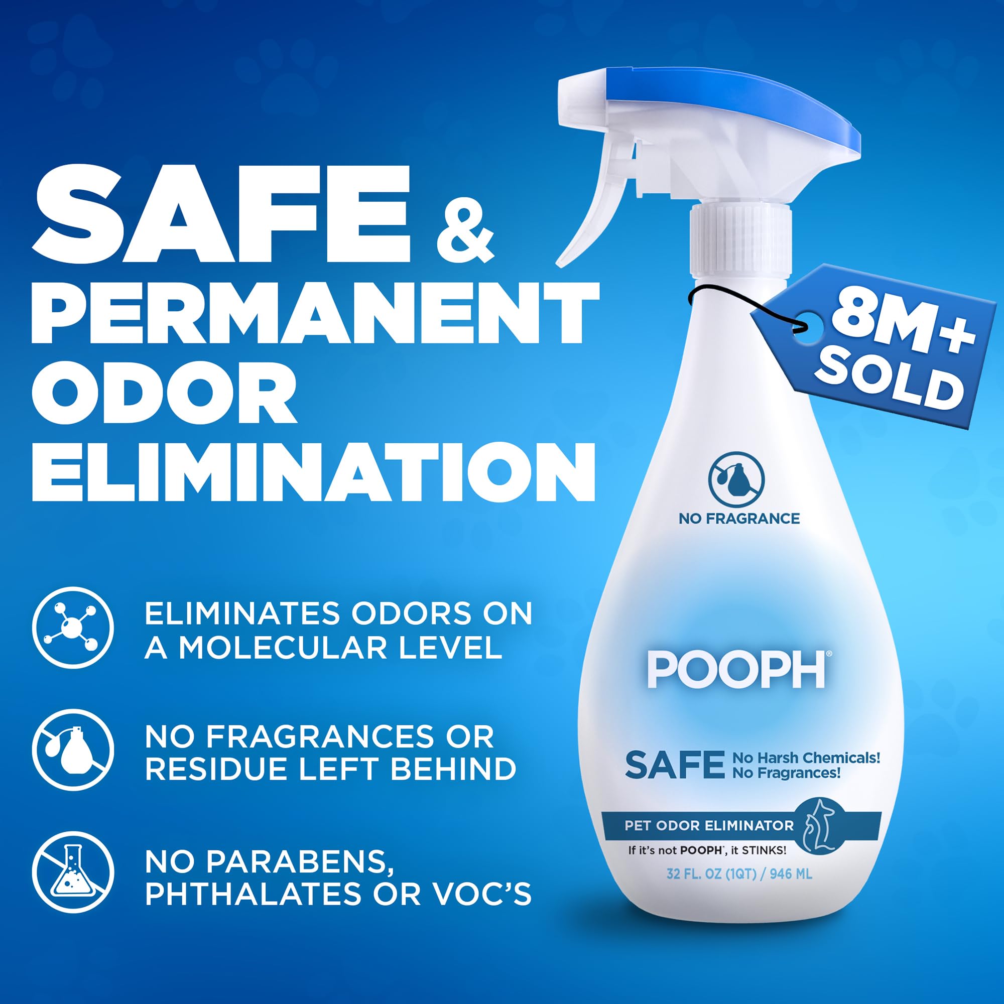 POOPH two-pack packaging display illustrates convenient multi-room odor control