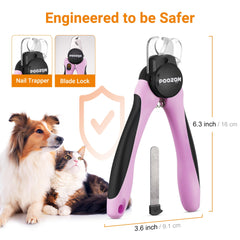 Poozonlife clipper includes integrated nail file for finishing edges