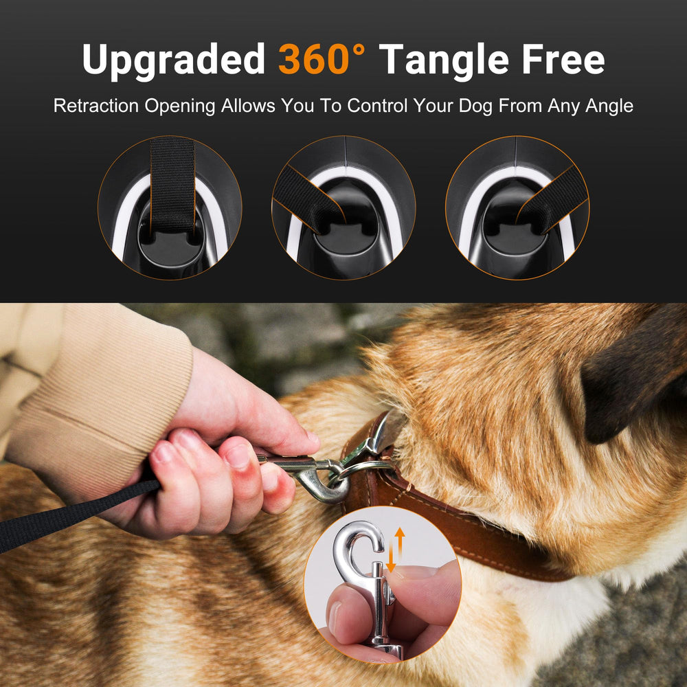 Poozonlife retractable leash heavy-duty-clip built for larger dogs