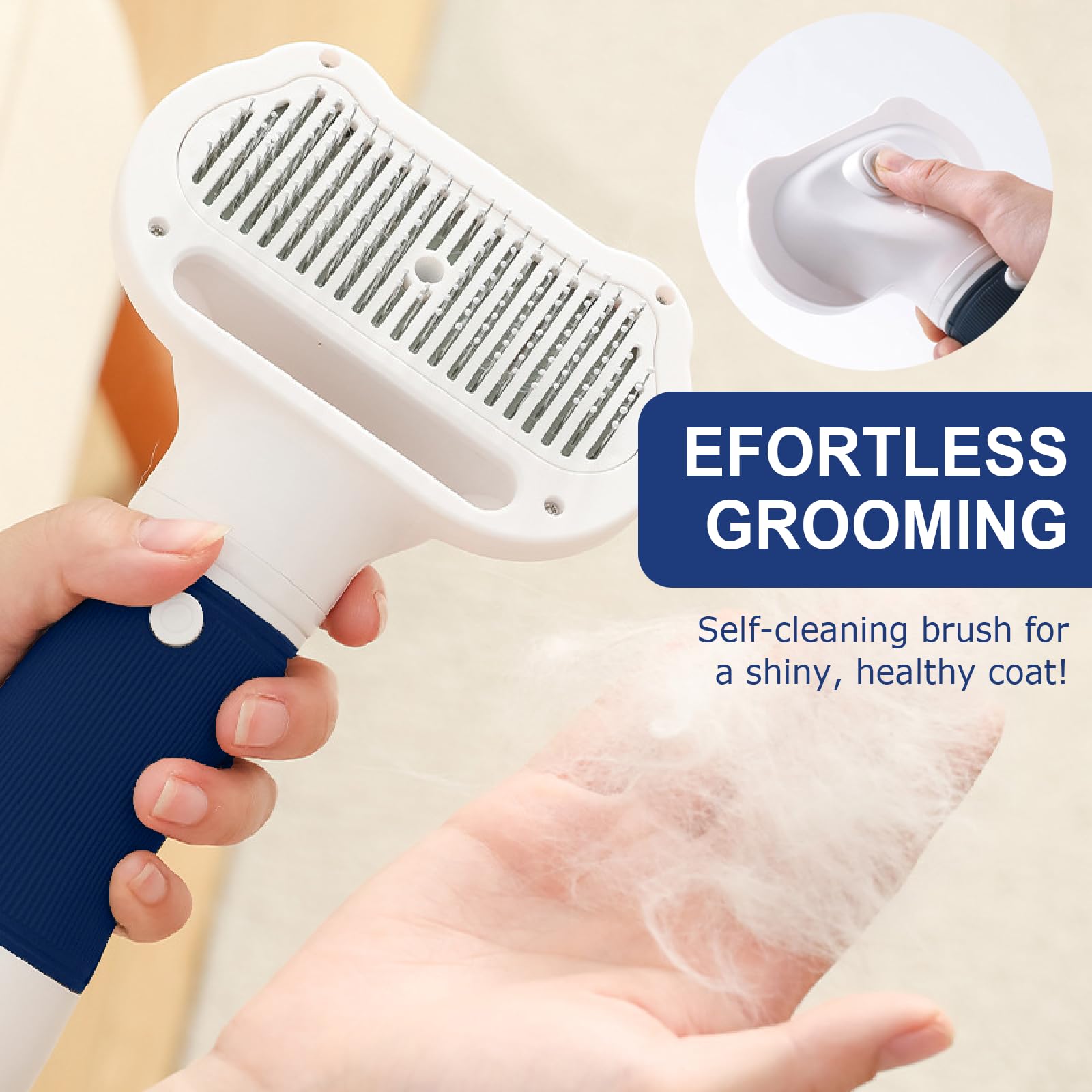 POPET adjustable temperature 104F-140F demonstrated for comfortable grooming