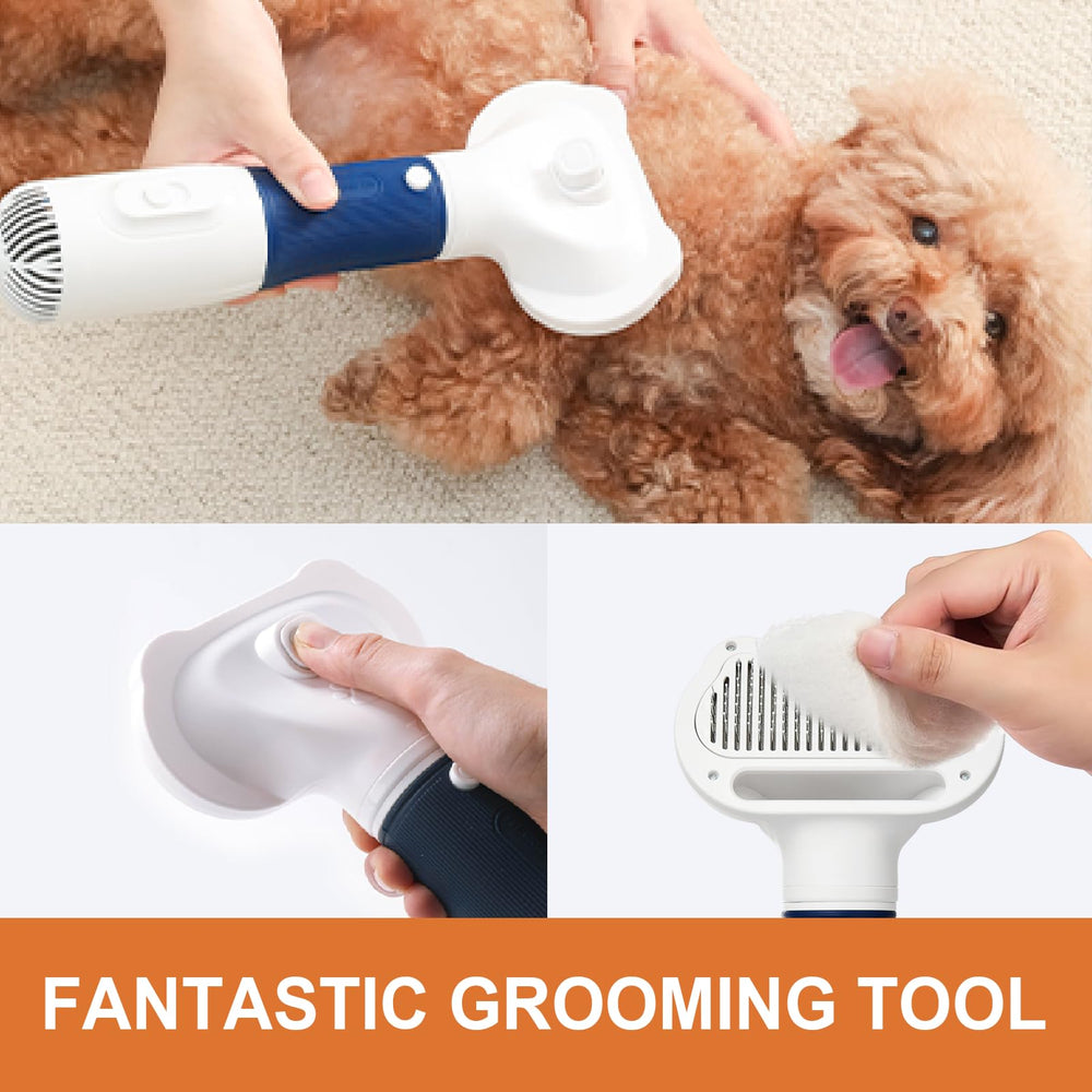 POPET pet-safe design with angled bristles protects skin and massages.