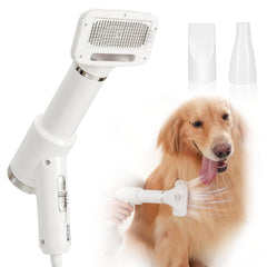 POPET portable dog hair dryer with brush for quick post bath styling