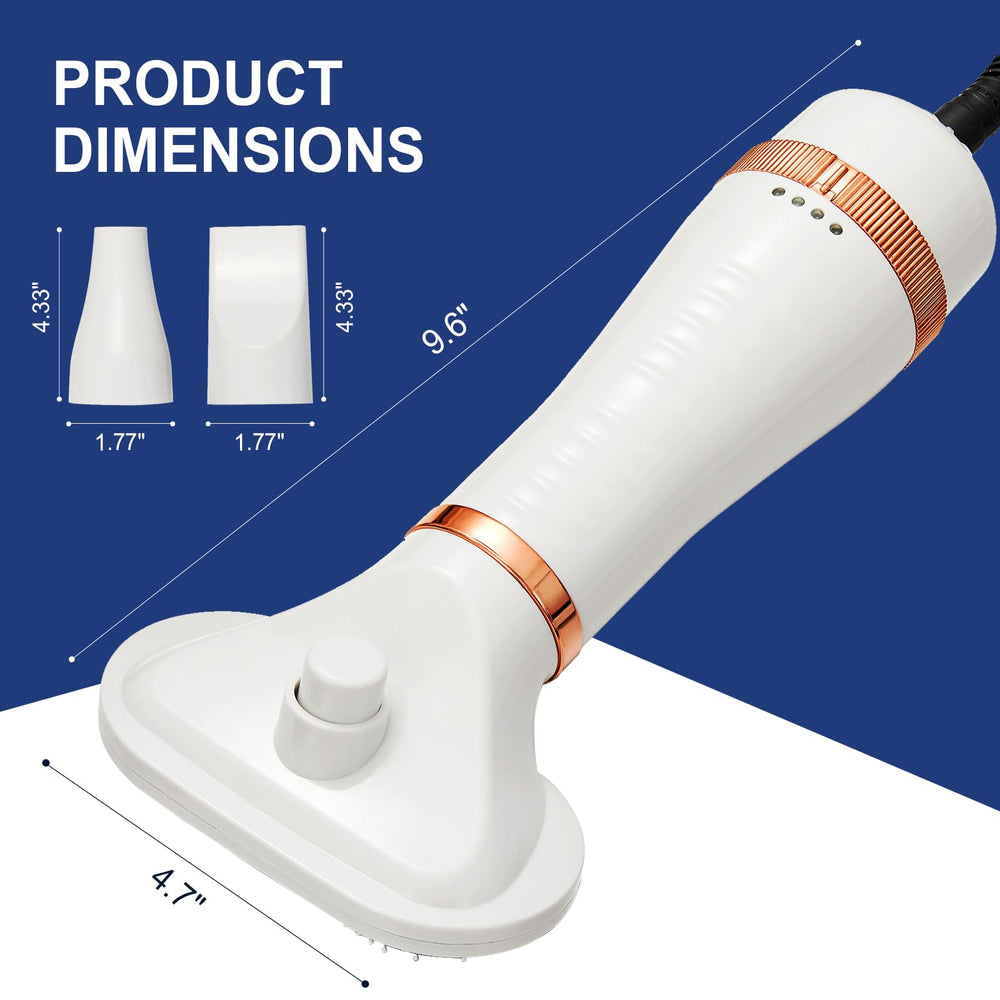 POPET quiet dryer operates at 75-85 dB for calmer grooming sessions.
