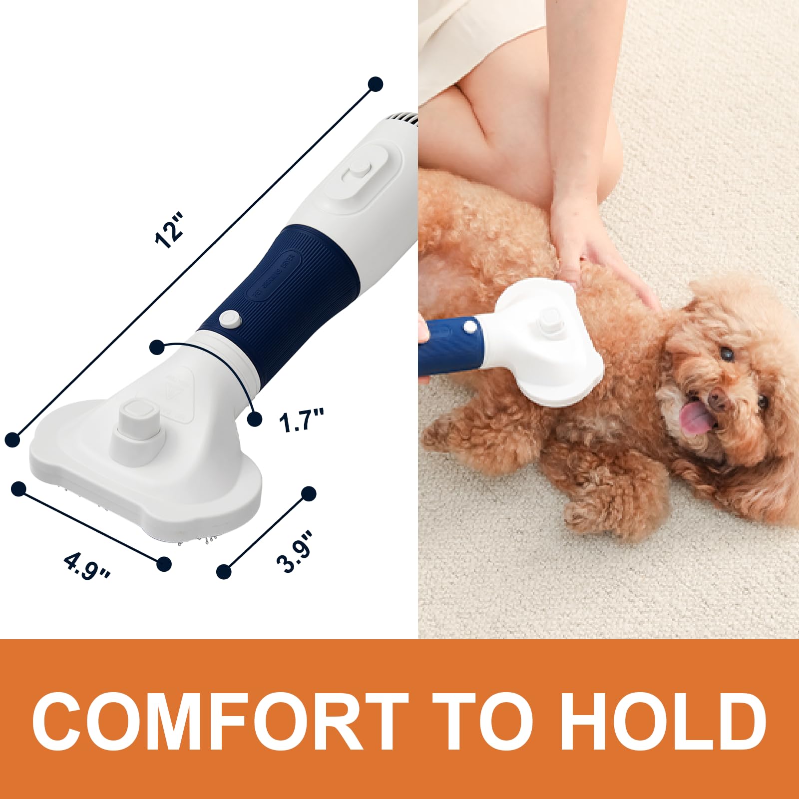 POPET quiet operation at 75-85dB reduces stress during grooming sessions.