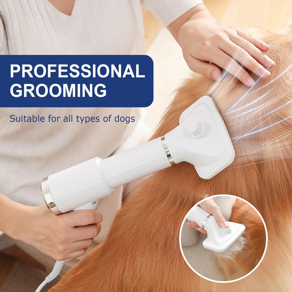 POPET three heat settings offer gentle or fast drying for various coats