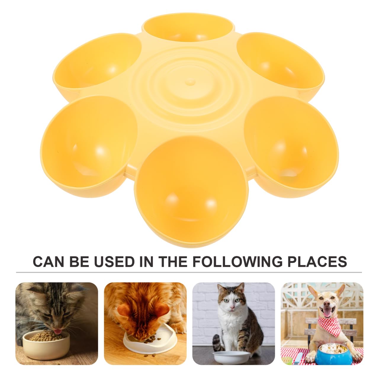 POPETPOP ergonomic height design reduces neck strain for cats and small dogs.