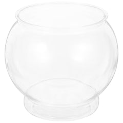 POPETPOP plastic fish bowl round 18cm with a clear view for easy monitoring of small pets