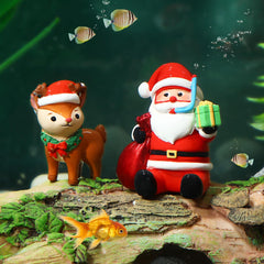 POPETPOP reindeer figurine brings bright, safe holiday atmosphere to the tank.