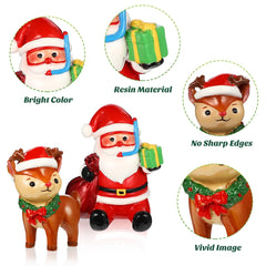 POPETPOP resin Santa ornament for aquarium offers durable, safe display with steady standing.