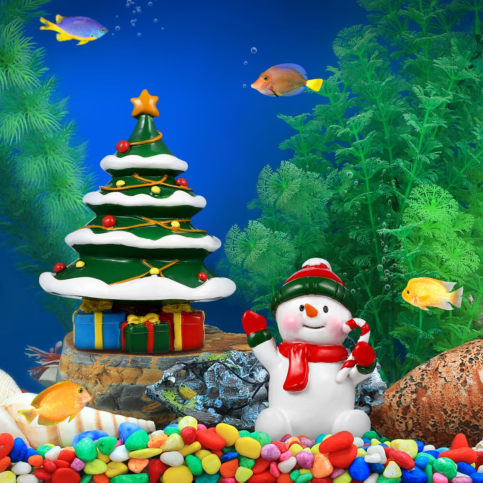 POPETPOP two-piece set offers versatile holiday accents for any aquarium.
