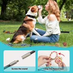 Popoko natural cotton rope toys are gentle on teeth during play.