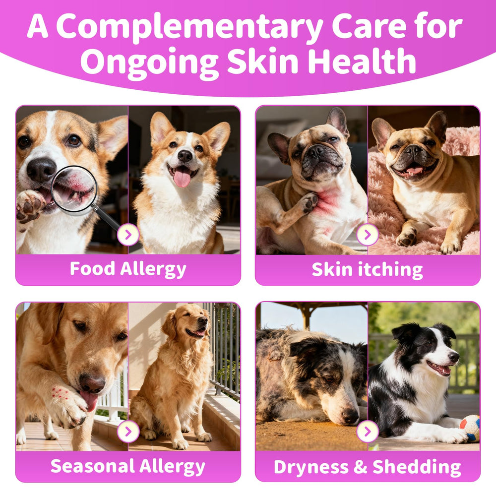 POPPAW skin barrier support with biotin for hydrated coat