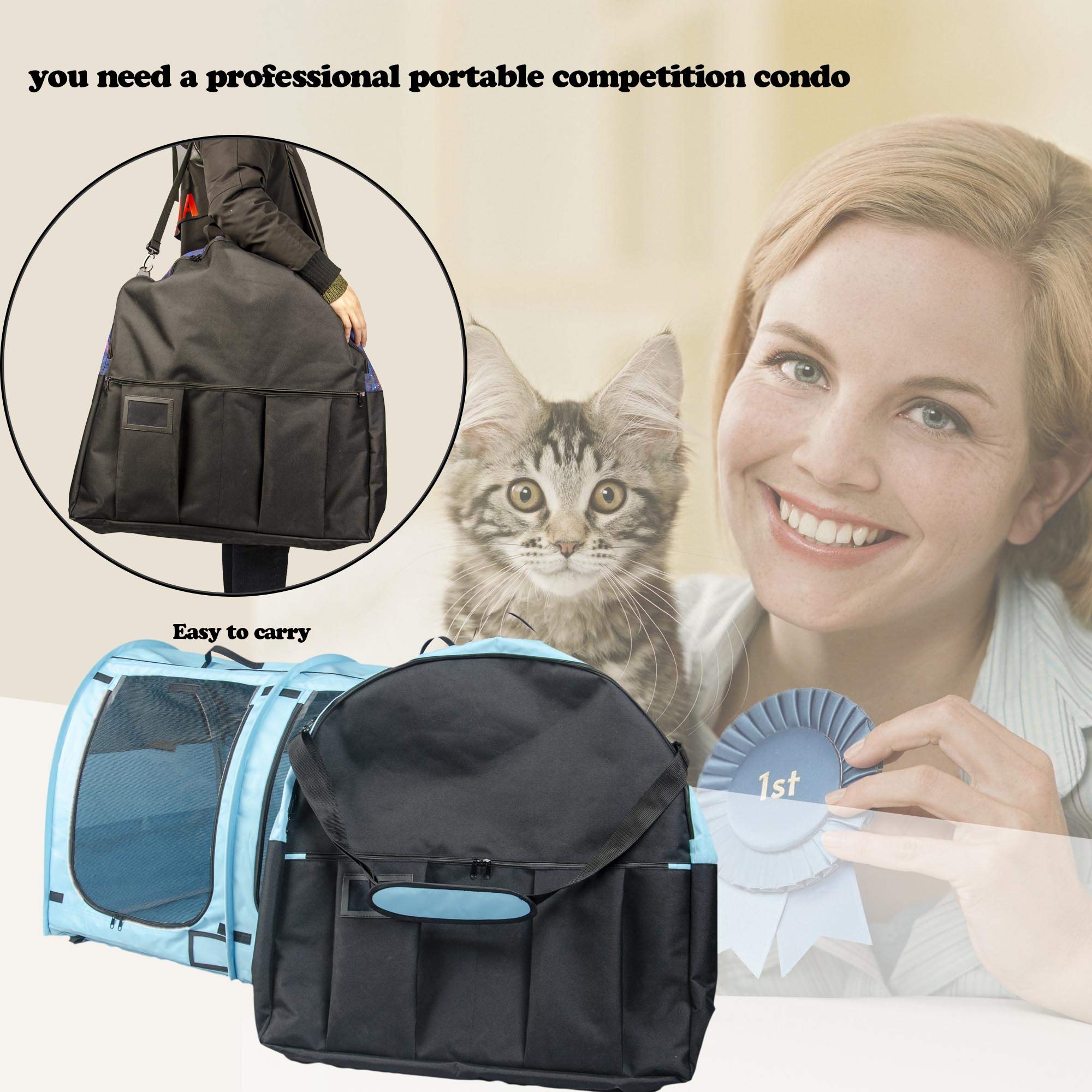 Collapsible litter box folds for easy cleaning and use.