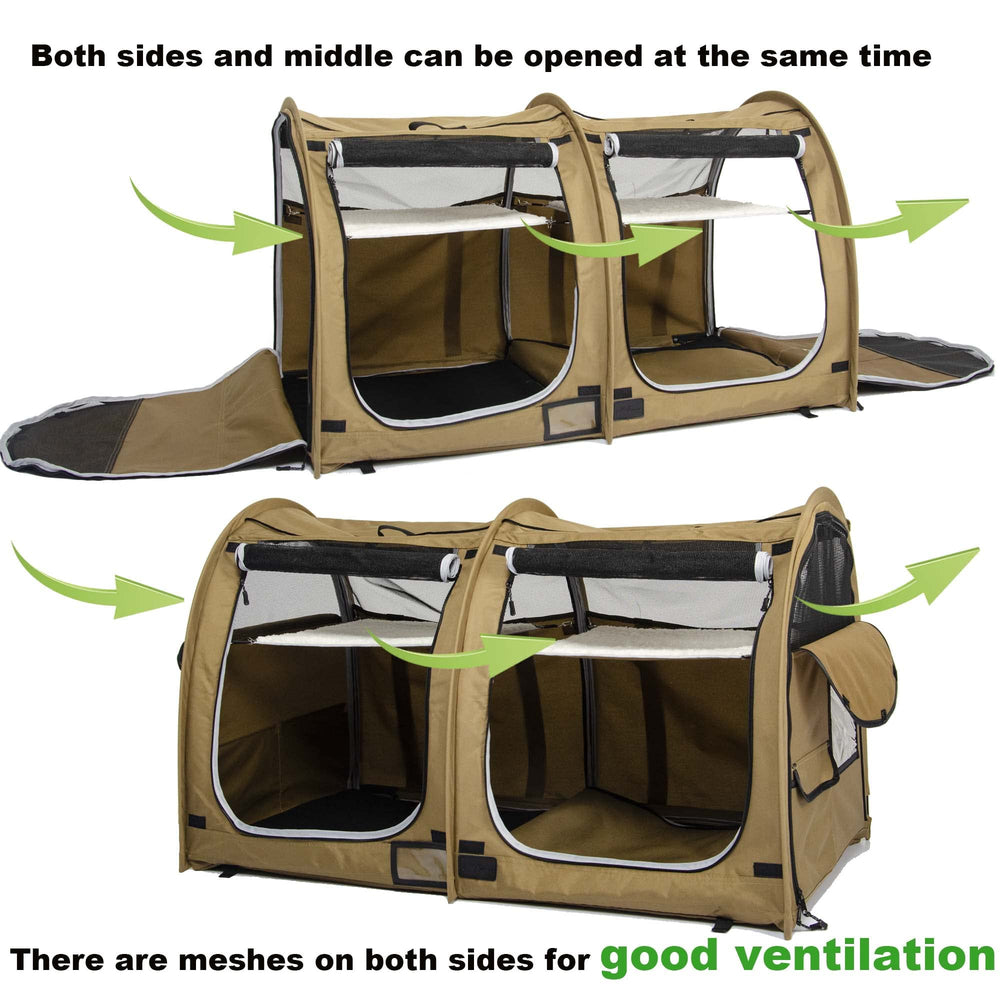 Porayhut Mispace foldable litter box adds convenient hygiene.
