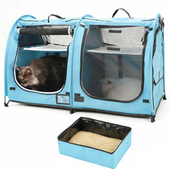 Porayhut Mispace cat condo folded compact for travel and storage.