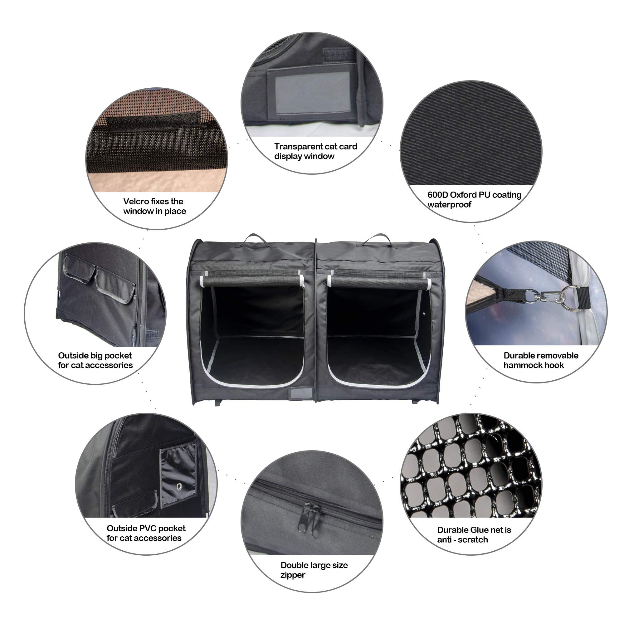 Porayhut Mispace durable Oxford cloth outer shell resists scratches