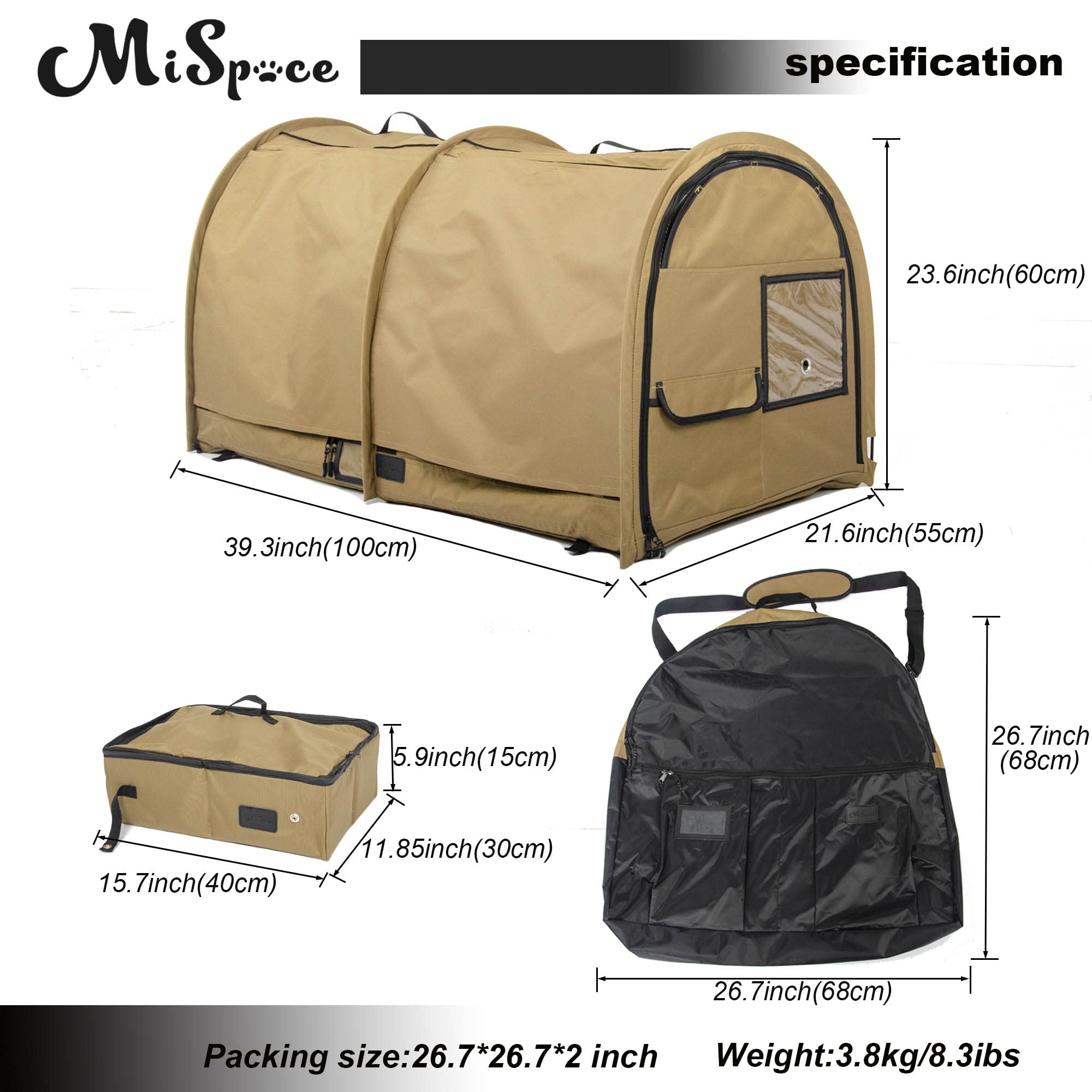 Porayhut Mispace detachable hammocks provide cozy resting spaces.