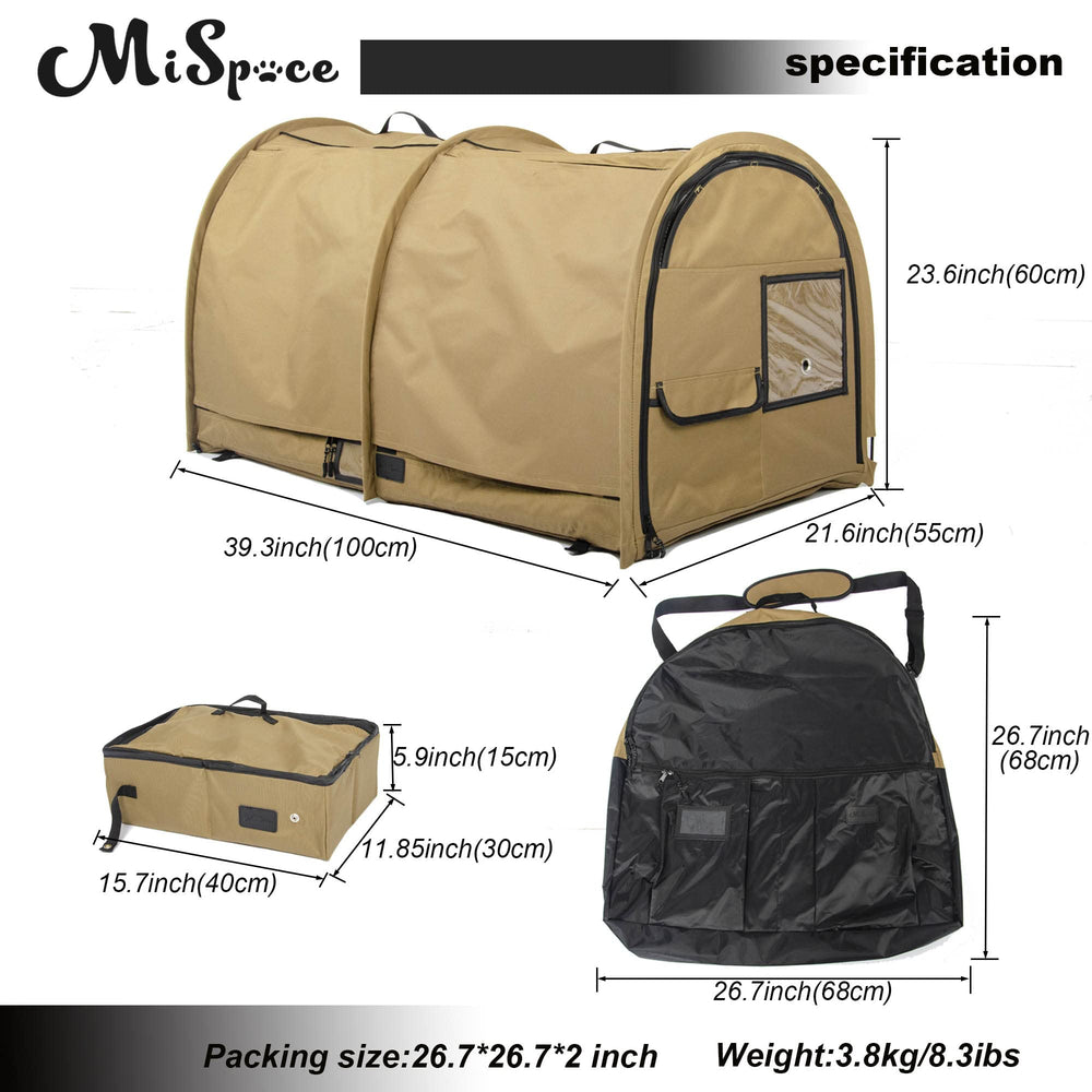Porayhut Mispace detachable hammocks provide cozy resting spaces.