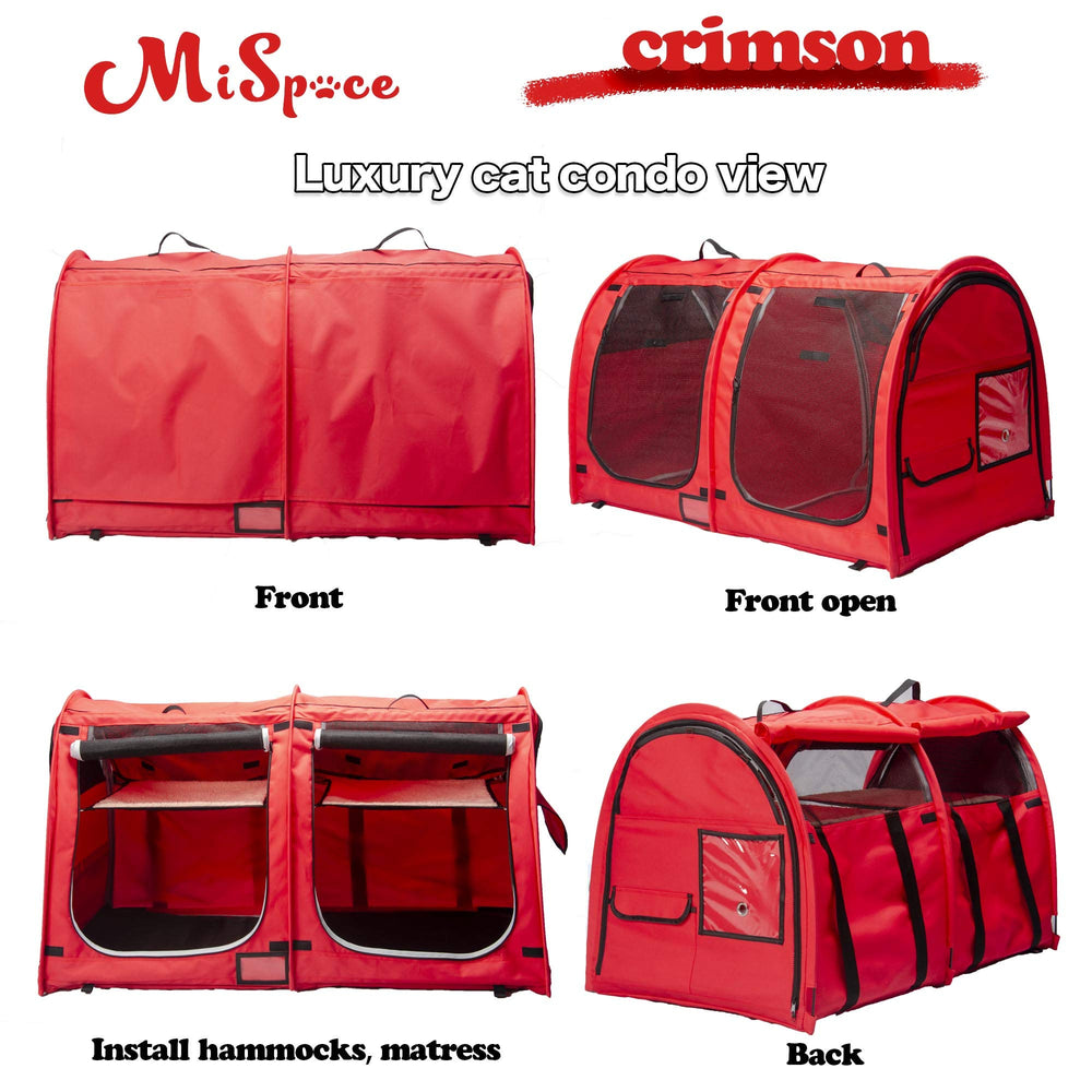 Porayhut Mispace two zipper doors provide convenient access from both ends.