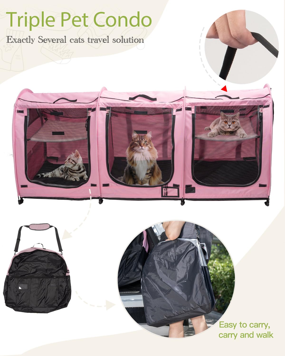 Porayhut carry bag enables on-the-go setup and easy transport