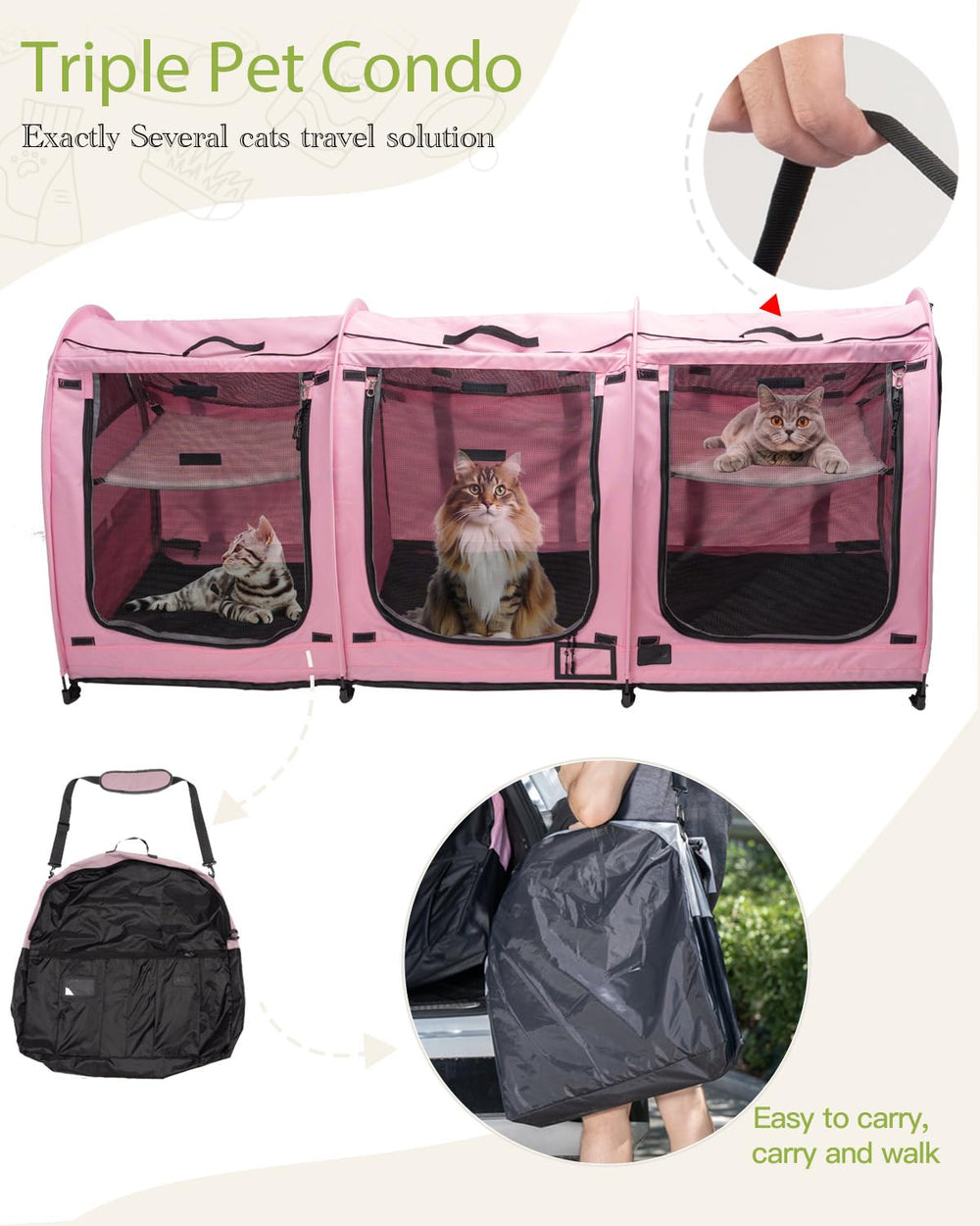 Porayhut carry bag enables on-the-go setup and easy transport