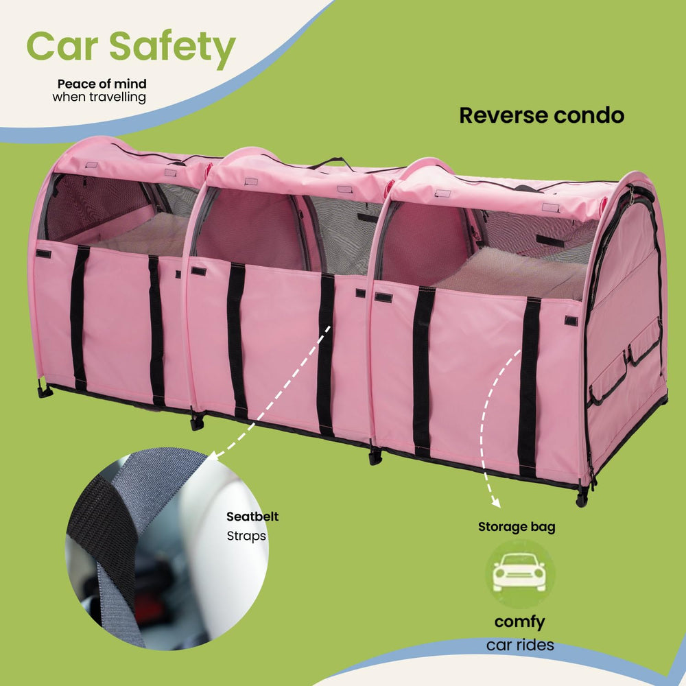 Porayhut cat cage doors with zippers ensure secure access during setup and cleanup