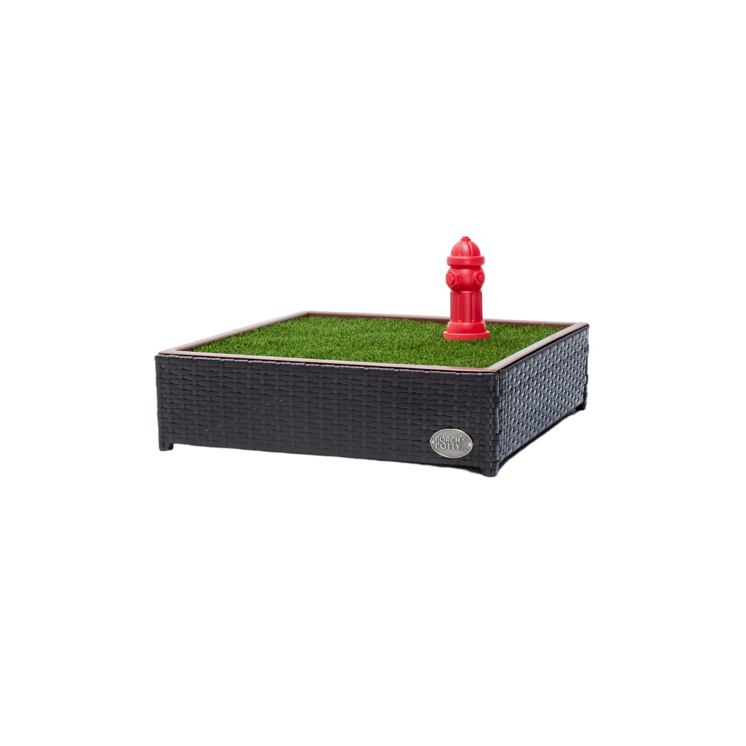 Porch Potty small grass pad showing drainage system for mess-free potty breaks.