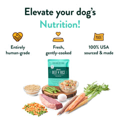 Portland Pet Food Company microwave-safe packaging close-up.