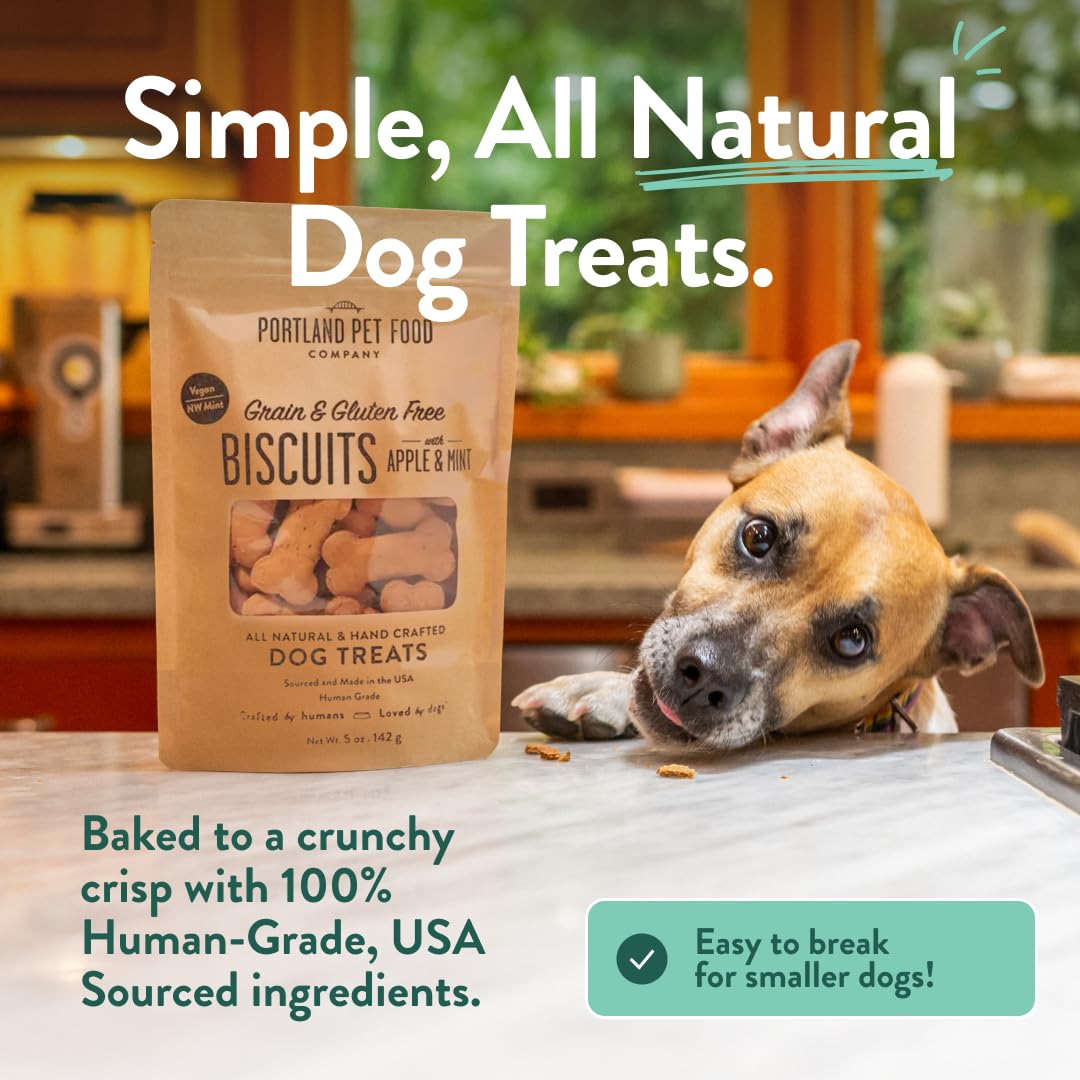 Portland Pet Food Company Pumpkin treats bag, ideal snack and reward.